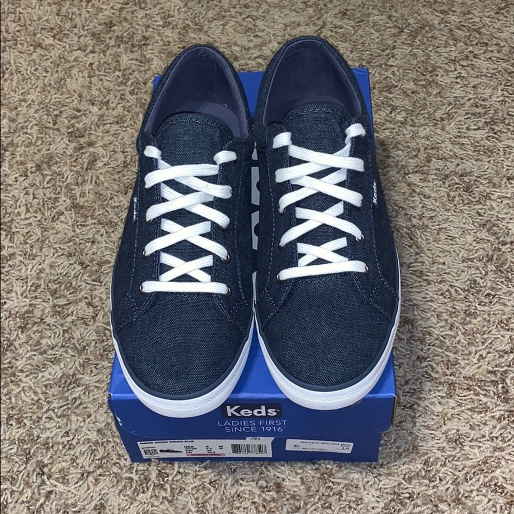Maven Brush Woven Blue Keds